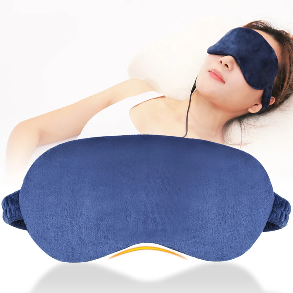 

USB Eye Mask Dark Blue Adjustable Tape for Eye Fatigue Relief Anytime Bank Compatible Shading Eyemask