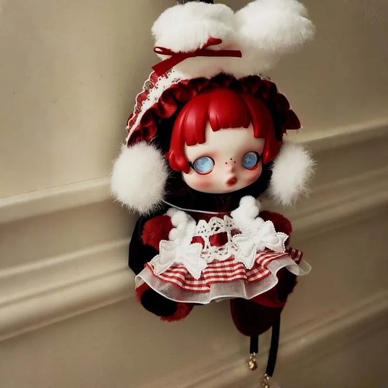 Cocok Untuk Pakaian Boneka 13-15 Cm Pakaian Skullpanda Kelinci Merah Generasi Kedua Dan Setelan Kelinci Telinga Jatuh Tanpa Boneka