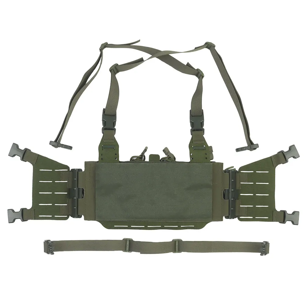 Tactical chest suspension plate vest adapt MOLLE match to vest magazine pouch sports hunting shooting storage equipment item bag