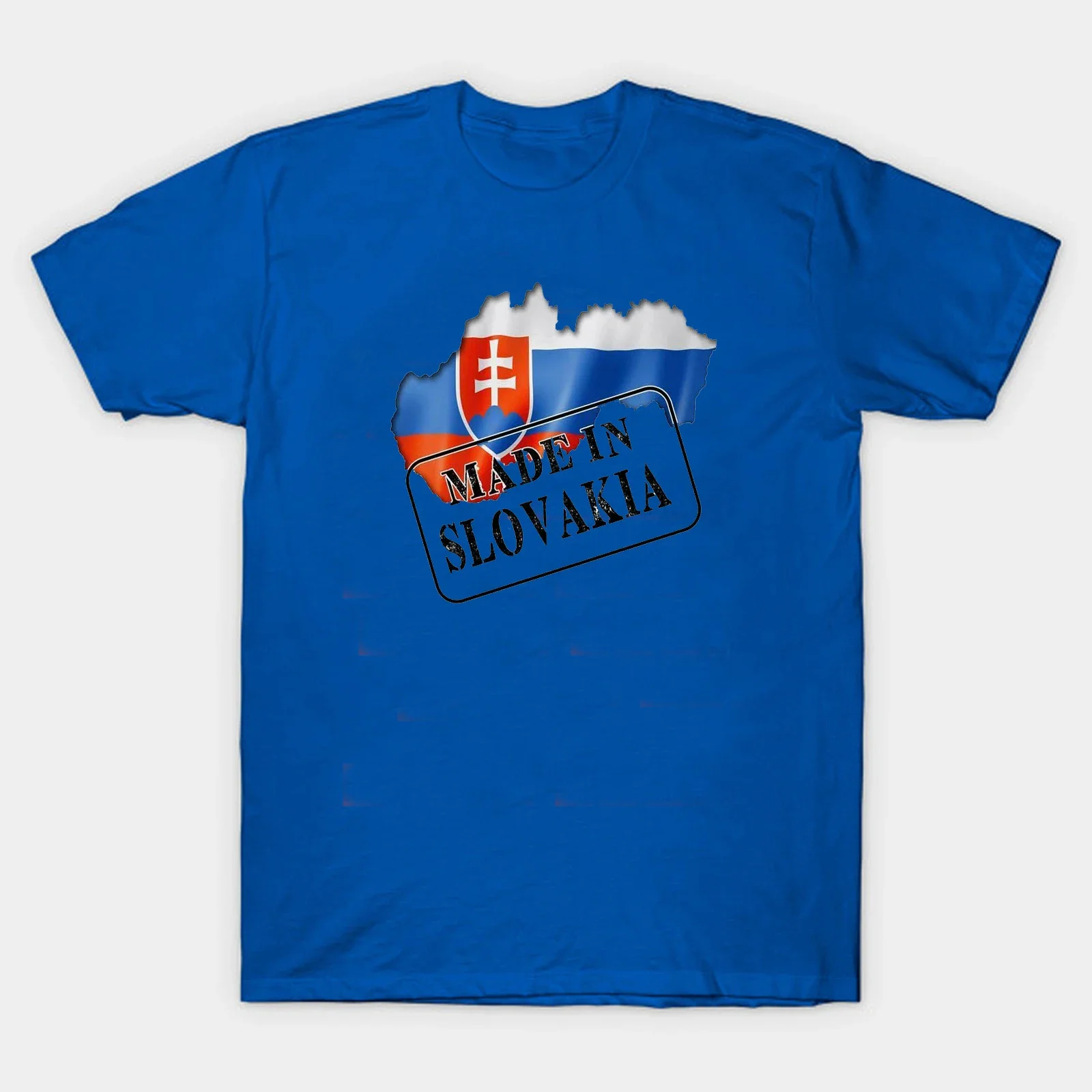 Slovakian Flag Map National Pride Made In Slovakia T Shirt. Short Sleeve 100% Cotton Casual T-shirts Loose Top Size S-3XL