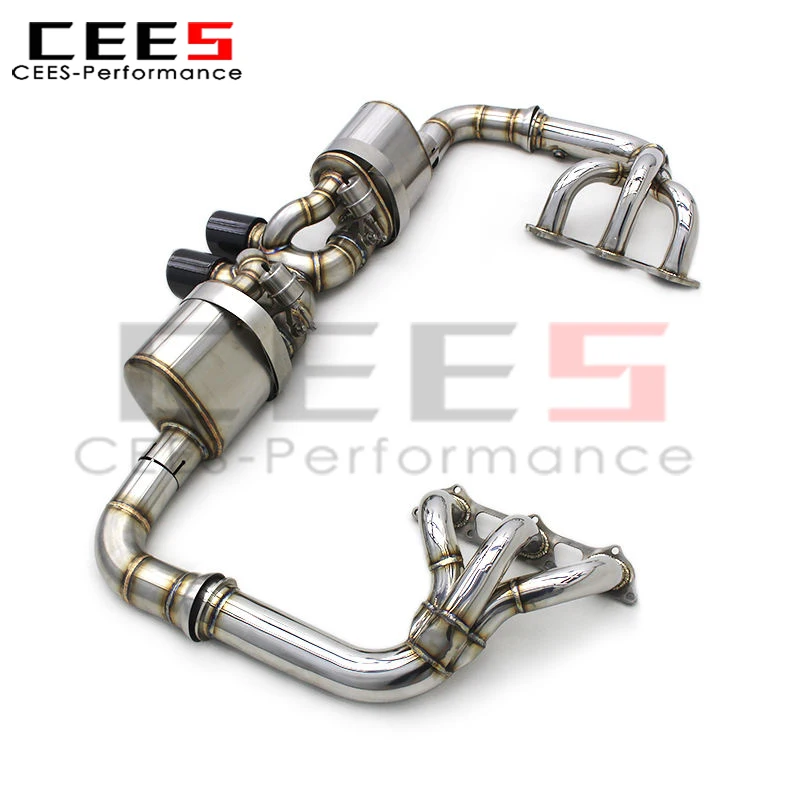 CEES Tuning Catback Exhaust Manifold for Porsche 911 991/991.1 GT3 3.8 2010+ SS304 Exhaust Pipes Valvetronic Muffler Escape