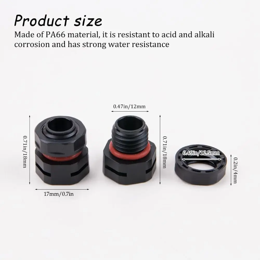 New IP68 Waterproof Vent Plug M12x1.5 Nylon Air Vent Breather Plug Cap view 6