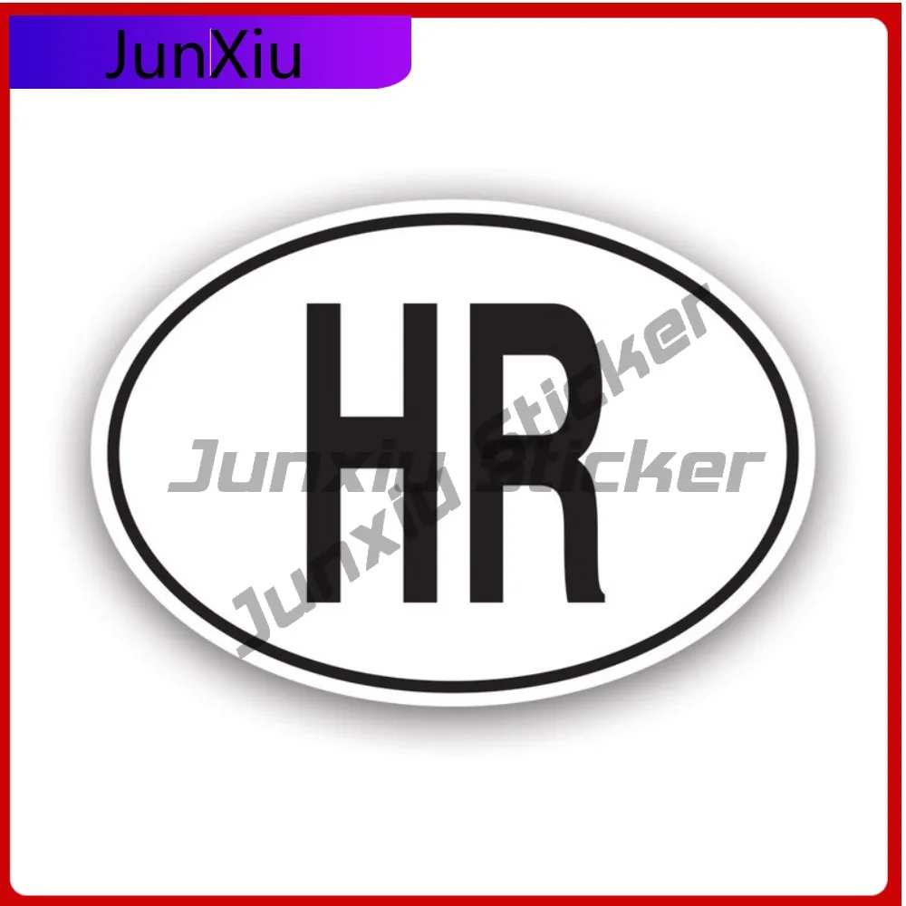 

Hr Croatia Country Code Oval Stickerwaterproof Funny Laptop Waterproof Vinyl Decal For Mobile Phones Fun Unique Protection