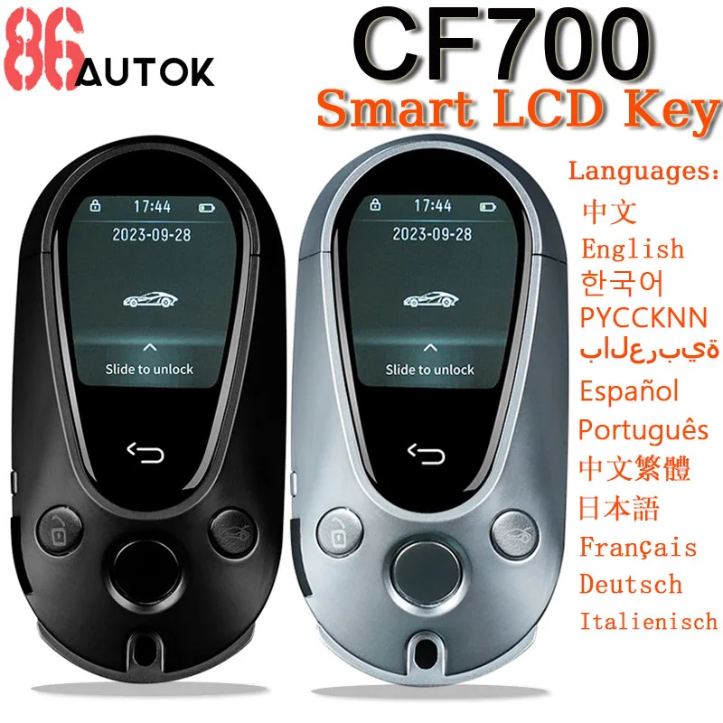 

CF700 Modified Remote Smart LCD Car Key Universal Car LCD Screen Smart LCD Key for Benz/BMW/Hyundai/VW/Toyota Keyless Start