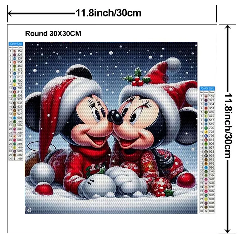 Disney Diamond Painting Kit Cartoon Colorful Diamond Embroidery Michimini Handmade DIY Mosaic Home Decoration Children\'s Gift