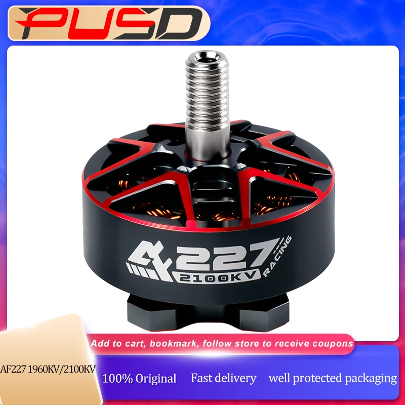 

Бесщеточный двигатель Axisflying AF227 1960KV 2100KV 2150KV для 5-7 дюймов гоночного дрона FPV RC DIY Запчасти