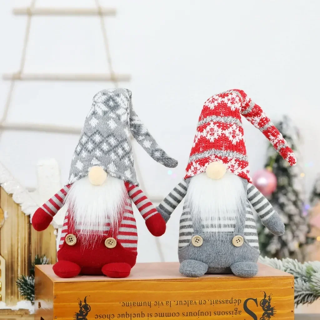 Swedish Stuffed Toy Santa Doll Gnome Scandinavian Tomte Nordic Nisse Sockerbit Dwarf Elf Ornament Christmas Decorations For Home