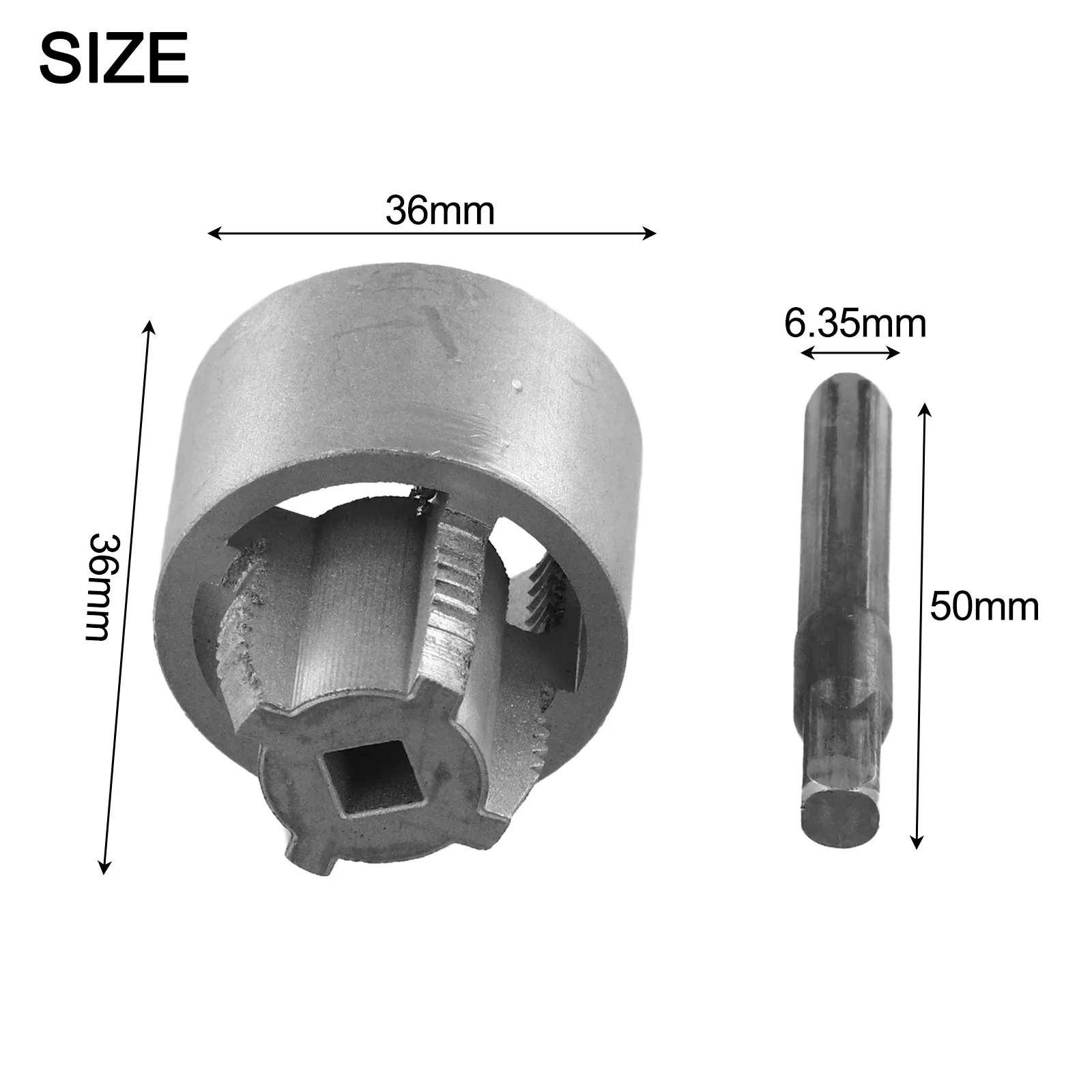 Water Pipe Threader 3/4 Inch Internal External Thread Cutting Tool For PPR PVC Plumbing Drilling Die Opener Metal Gray