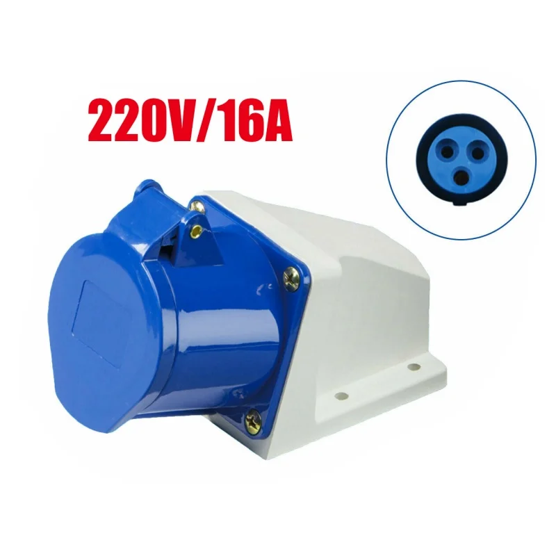 

Сетевая розетка для каравана, входное отверстие для поверхностного монтажа, 16 А, 220 В, в комплекте с водонепроницаемым клапаном для автодомов, холодильных фургонов
