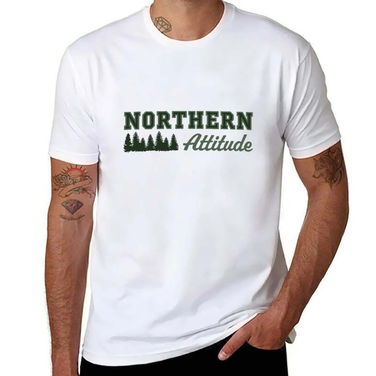 

Northern Attitude T-Shirt man t shirt luxury man t shirts cotton T-Shirt