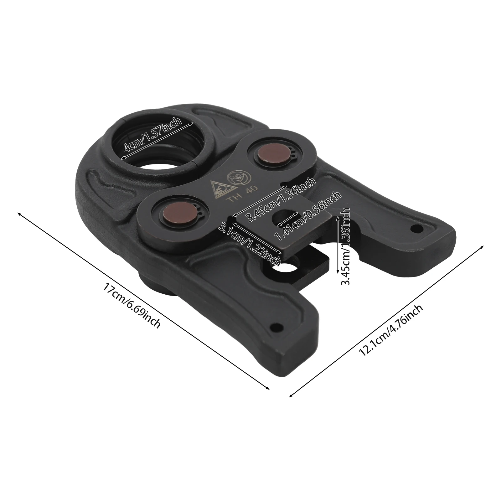 Hydraulische Kupferrohrverschraubungen Rohrcrimpwerkzeug TH40/32/12/14 zum Anschluss von Aluminium-Kunststoffrohren, PEX-Rohren und PB-Rohren – Detail 5