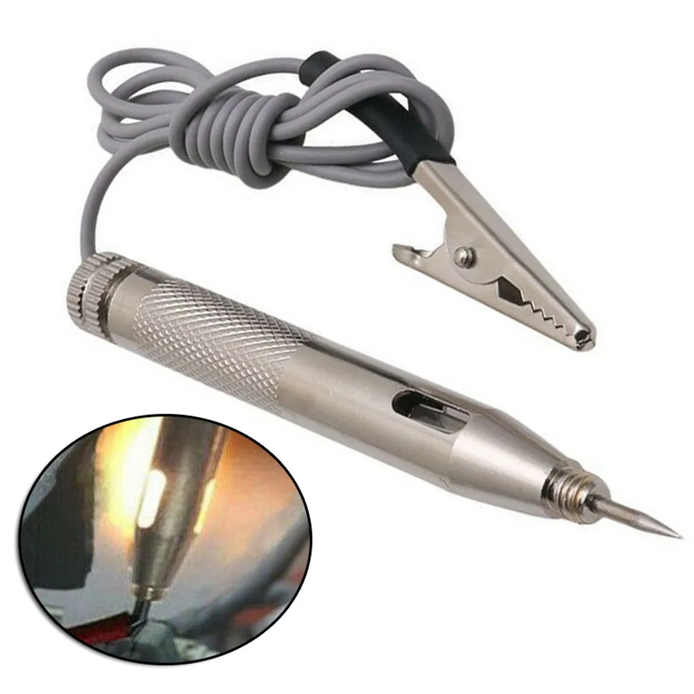 1Pcs Tester Test Probe Pen Voltage 6V-24V Circuit Copper DC 6V/12V/24V Electrical Fuse Light Pencil Unique Auto Car Accessories