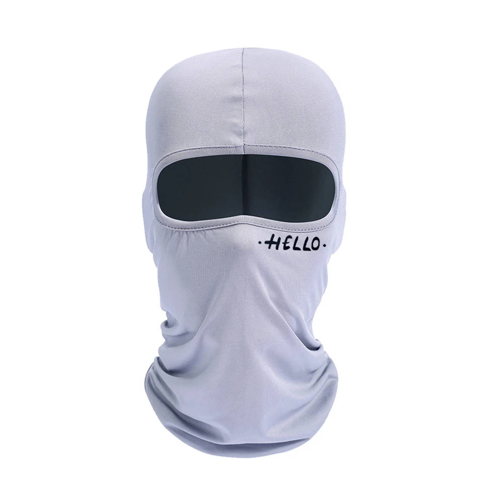 Maschera passamontagna stampata con lettera 1 pc, maschera per il collo rinfrescante, sport all'aria aperta anti-uv ciclismo e cappello da sci