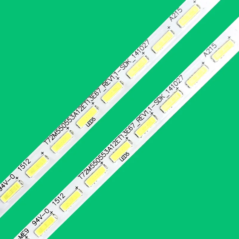 แถบไฟแบ็คไลท์ LED 72ดวง ZM4C-LB5572-ZM4-PF2 40-RA6080-DRA2LG สำหรับ D55A561U D55A571U L55E5700A-UD L55E6700A-UD LVU550SE4