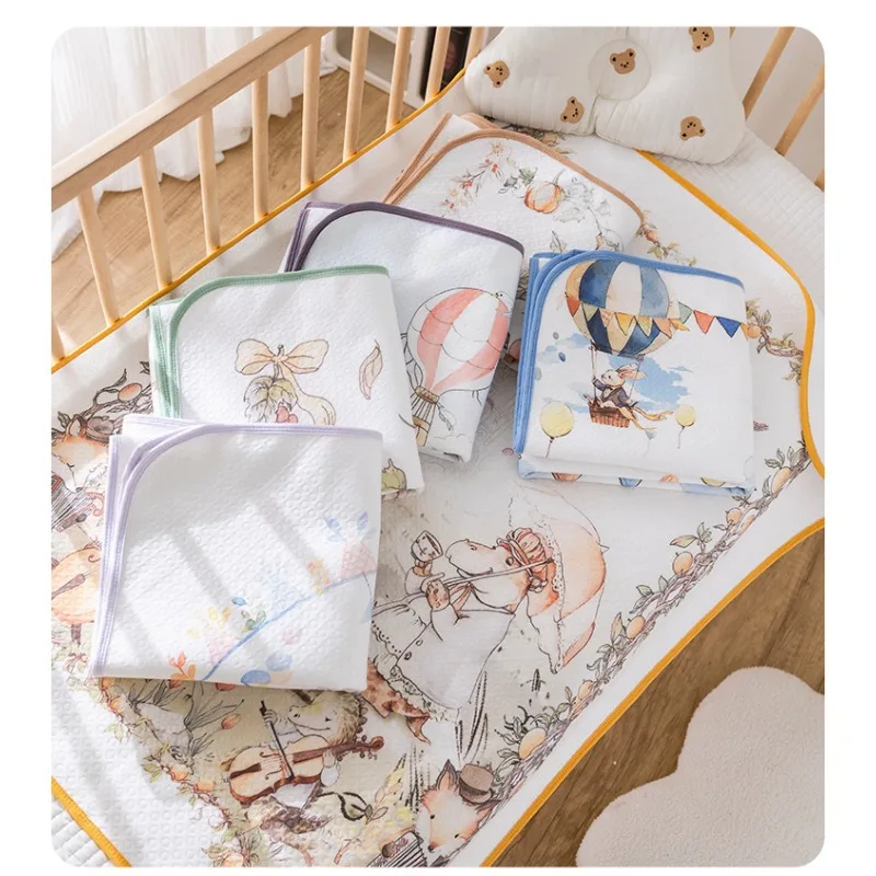 Baby Mattress  Baby Waterproof  Breathable  Washable  All Season Menstrual Pad  Large-sized Childrens Pure Cotton Urine Pad