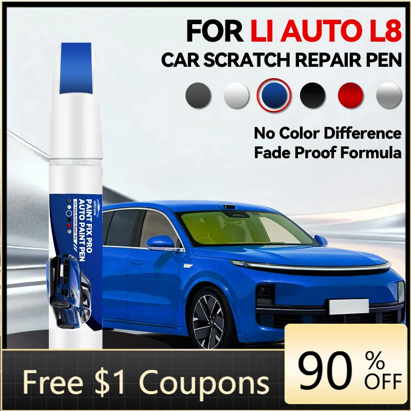 

Ручка-корректор для ремонта лакокрасочного покрытия LI AUTO L8 1990-2026, средство для удаления царапин, аксессуары для авто DIY, черный, белый, серебристый, синий, красный