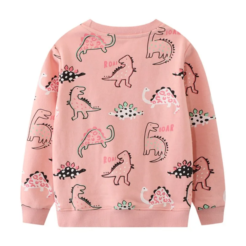 Little maven Korean Children\'s Clothing 2023 Autumn/winter Baby Girls Sweatshirts Dinosaur Girls Clothes Children\'s Clothing