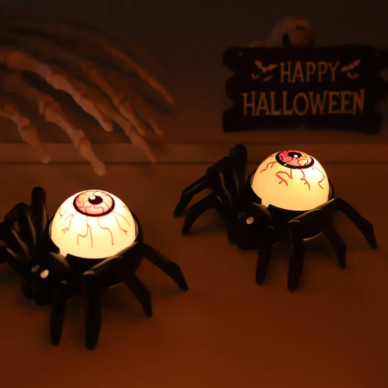 Decoraciones de Halloween lámpara de araña de ojo explosivo, luz LED para el hogar, Bar, decoración de fiesta de Halloween, accesorios de terror,