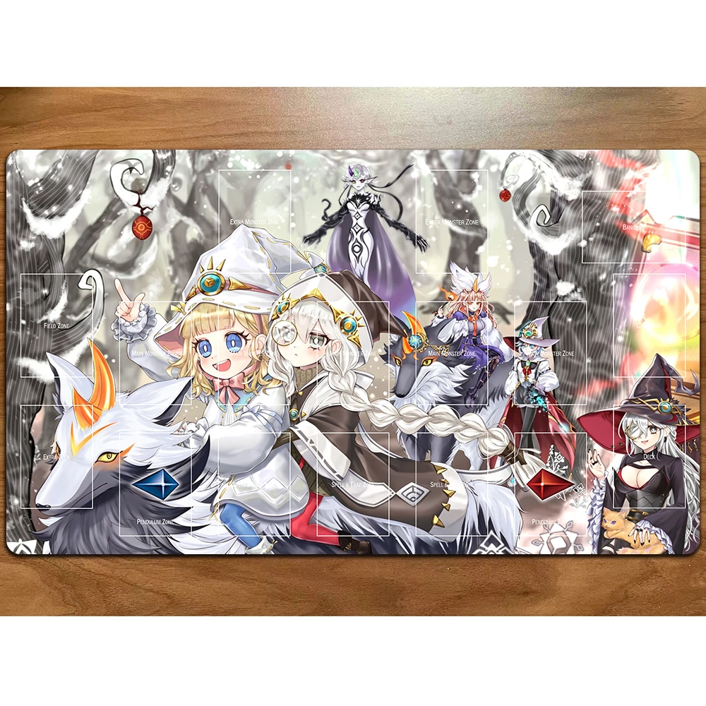 

YuGiOh Playmat Risette Asteria of the White Woods Card Pad YGO Mat TCG Yu-Gi-Oh Mat-137