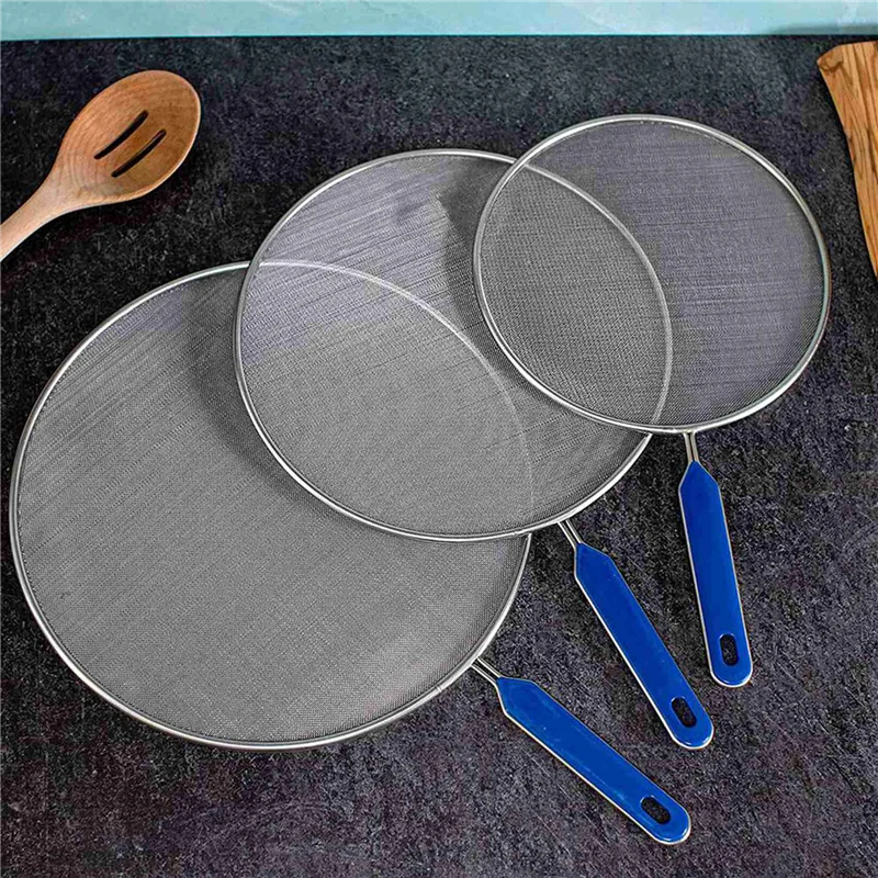 ABUN-6 Pack Grease Splatter Screen For Frying Pan Cooking,Stainless Steel Guard,Hot Oil Shield To Stop Prime Burn