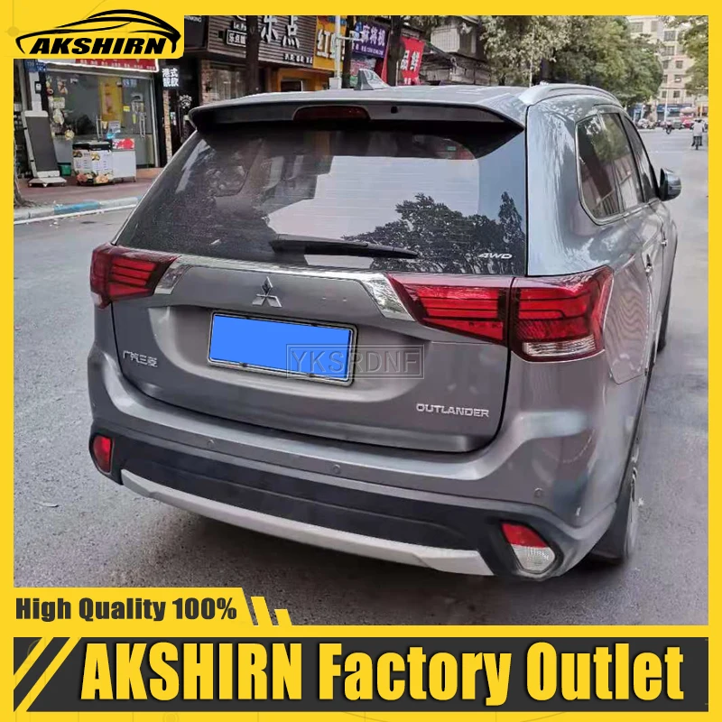 For Mitsubishi Outlander 2013 to 2019 roof spoiler High quality ABS spoiler Primer or any color rear spoiler for Outlander