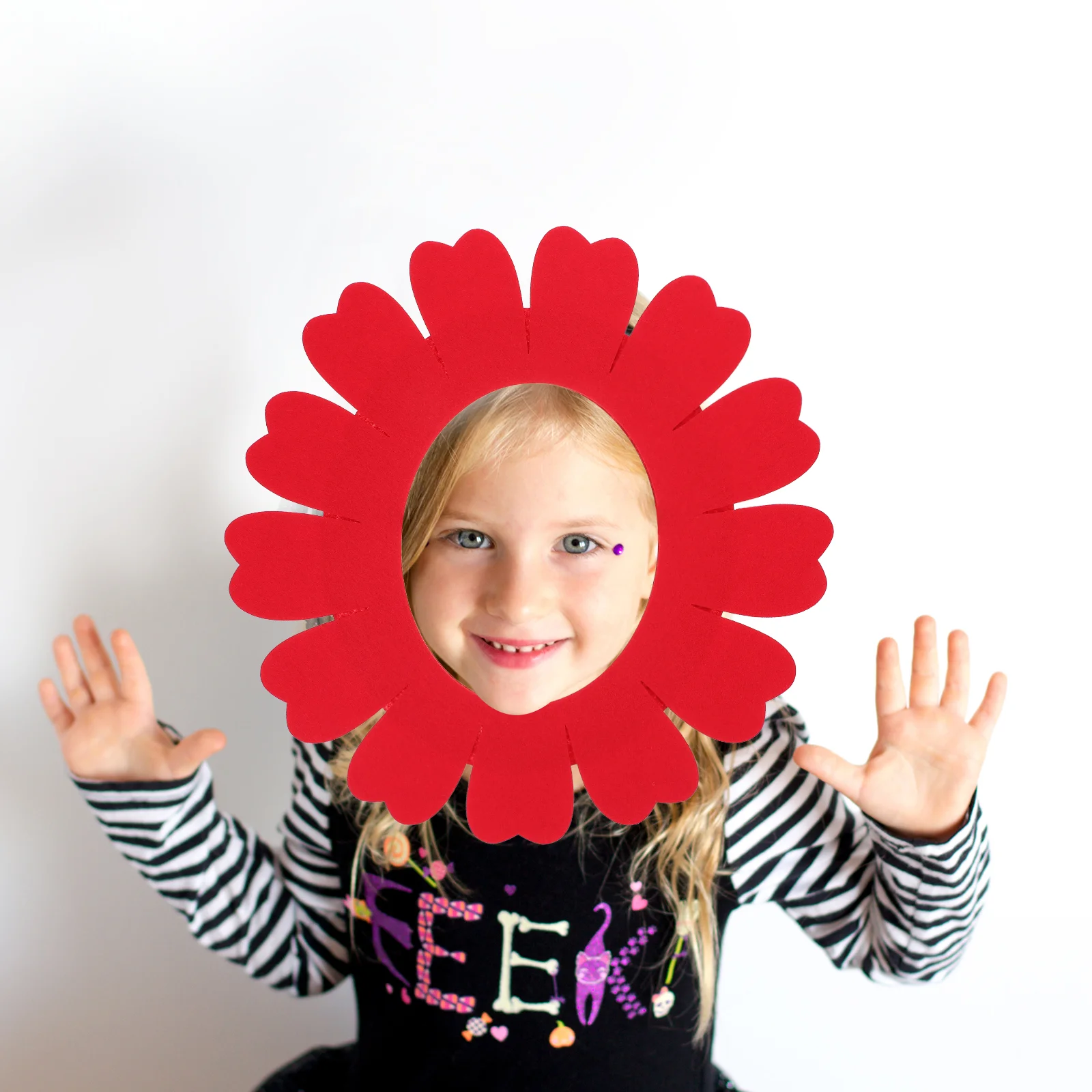 Bonnet de douche tournesol pour bébé, équipement de sauna, costume de visage arc-en-ciel, chapeaux en feutre, pièce de sauna fantaisie, 2 pièces