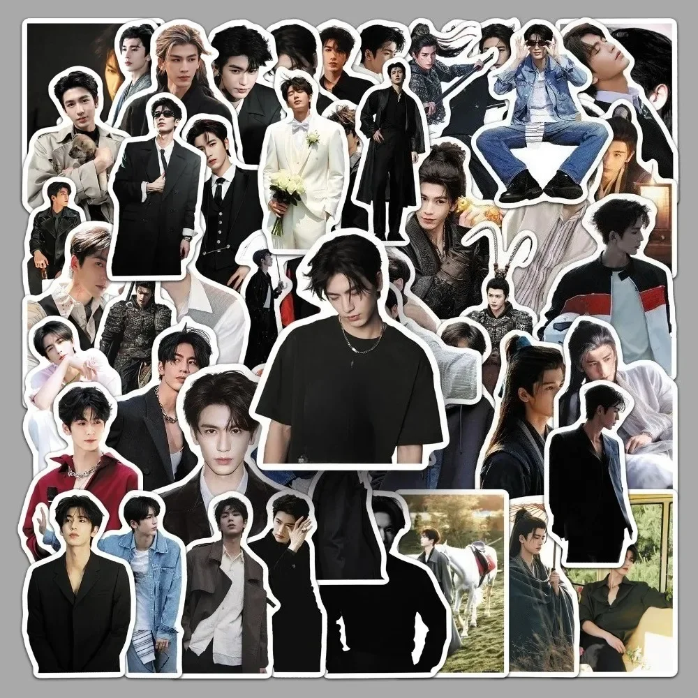 51Pc Star Zhang Linghe Stickers Zhu Yu Actor Xie Zheng High Beauty Waterproof Decoration Decals For Water Cup Phone Stationery