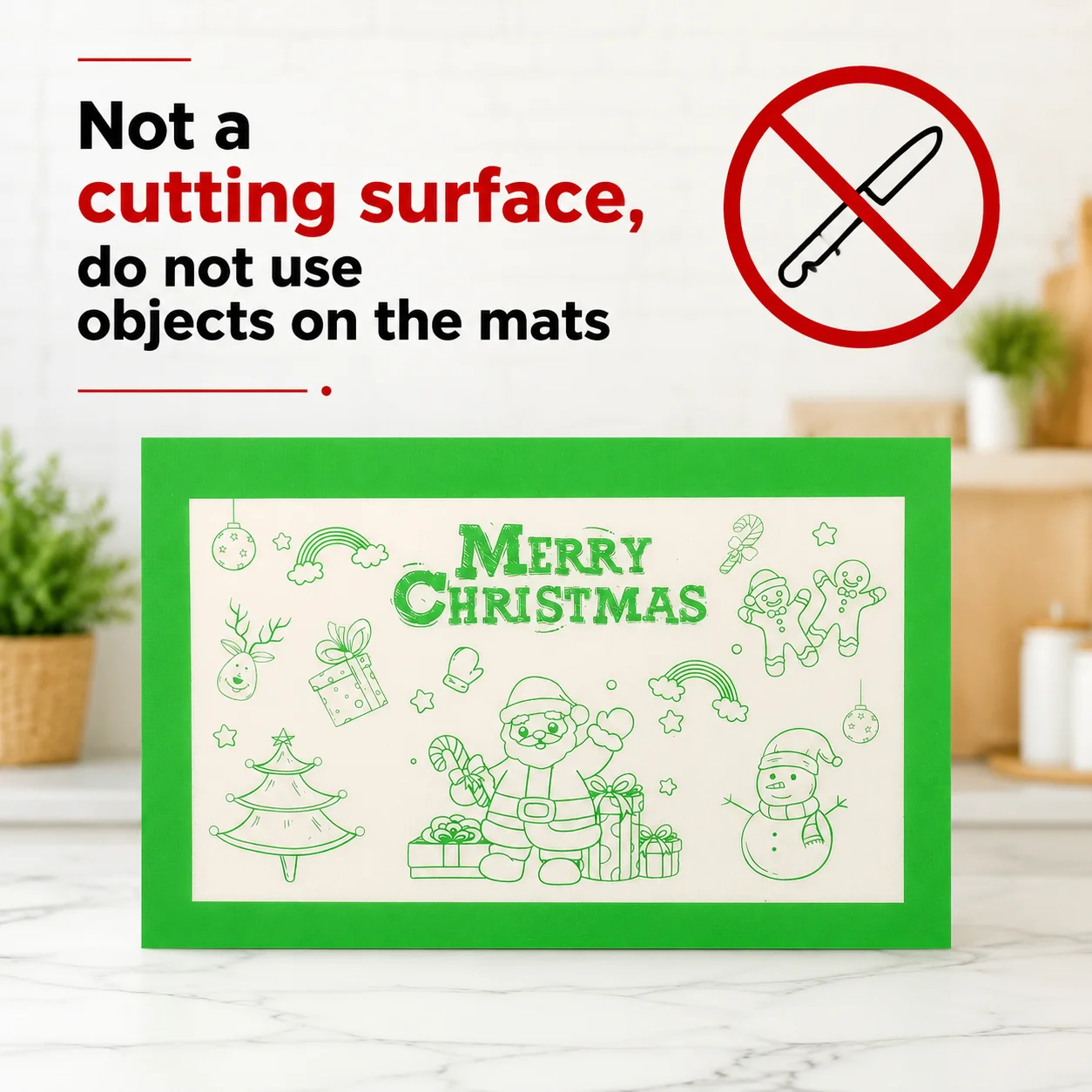Christmas Silicone Baking Mat - огляд і ціна Kitchen Baking Supplies