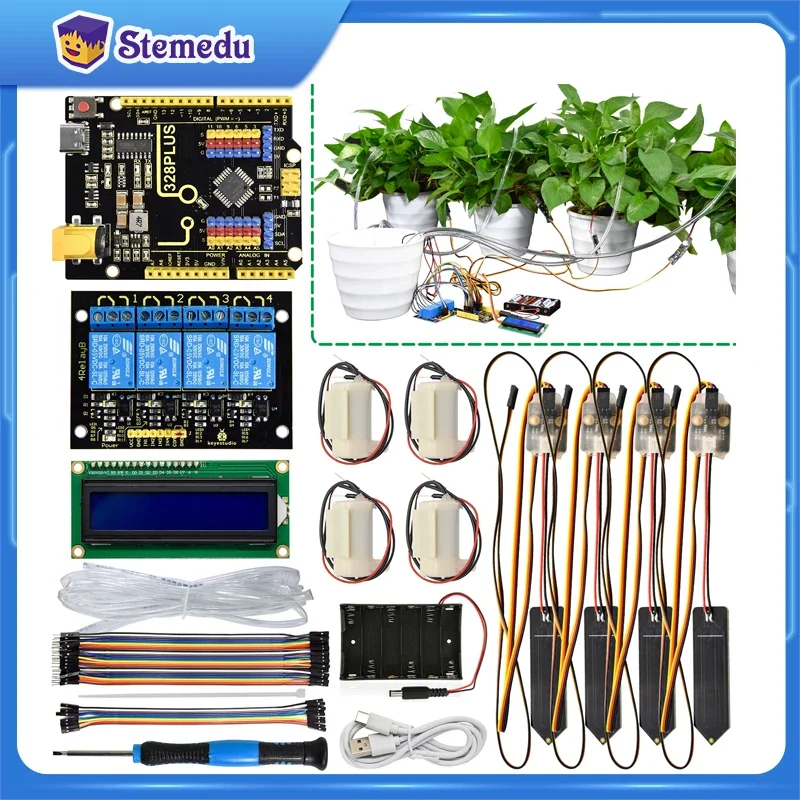 keyestudio-kit-de-riego-electronico-diy-para-arduino-c-programacion-de-idiomas-flores-de-agua-automaticas-con-sensor-de-humedad-del-suelo