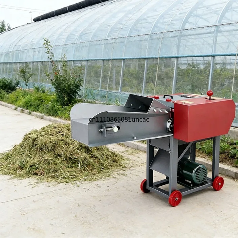 For Large Horizontal Grass Chopper Kneader Household Breeding Grass Cutter Rice Straw Shredder for Cattle Sheep Farming