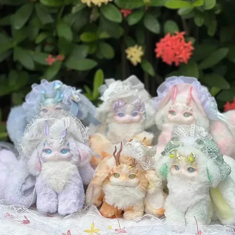 Tutulong Fantasy Forest Tea Party Series Blind Box Cute Doll Random Box Mystery Surprise box Rabbit Dragon Fluffy Toys Kid Gifts