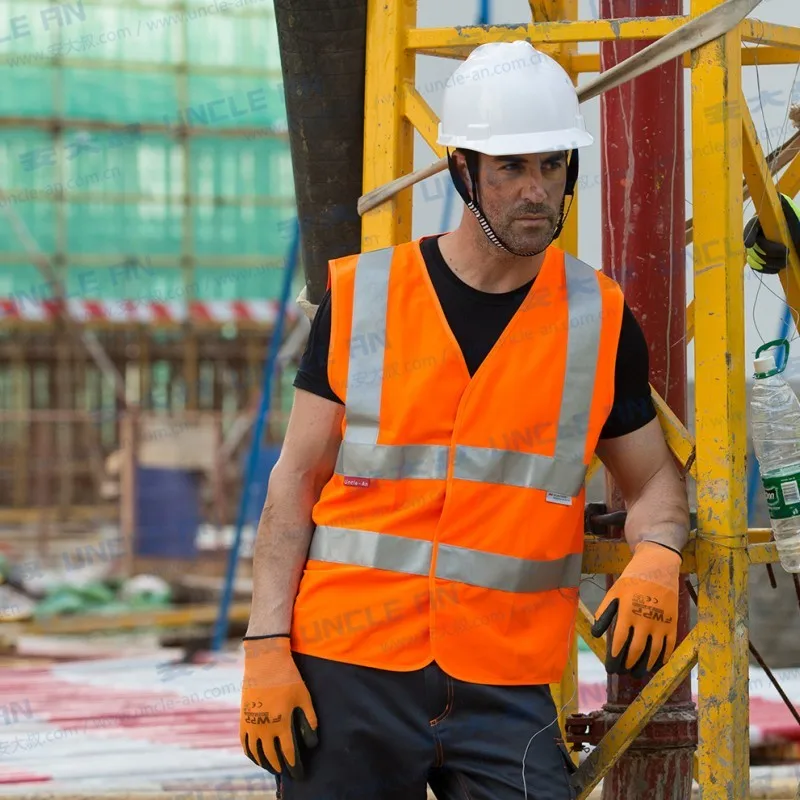 Alta Visibilidade Segurança Vest com Tiras Reflectivas Trabalho Vest Para Homens e Mulheres