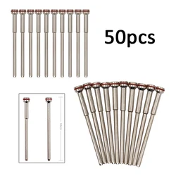 50pcs Dental Holding Needle Polished Shaft Dental Polishing Shank Mandrel For Polishing Wheels Machine Cutting
