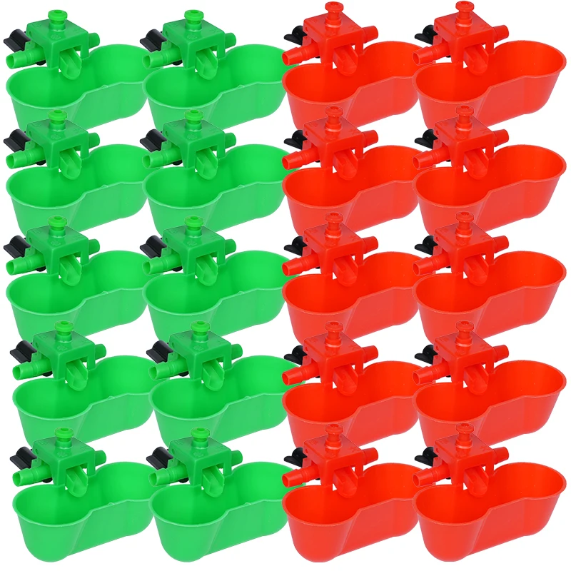 10 шт., поилка для перепелов для голубей, автоматическая поилка для воды, клетка для птиц, двойные чашки с винтами, кормушка для курицы и птицы 10 шт., поилка для перепелов для голубей, автоматическая поилка для воды, клетка для птиц, двойные чашки с винтами, кормушка для курицы и птицы