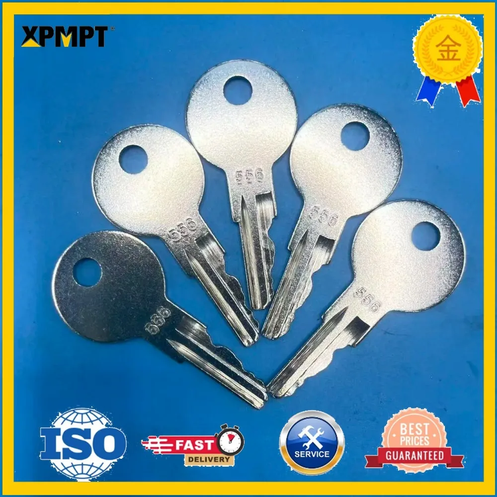 Ключ зажигания 556 KEYS (1/5/10 шт.) PK556 642628 CL905512-R совместимый с погрузчиками New Holland и подъемниками Hyster