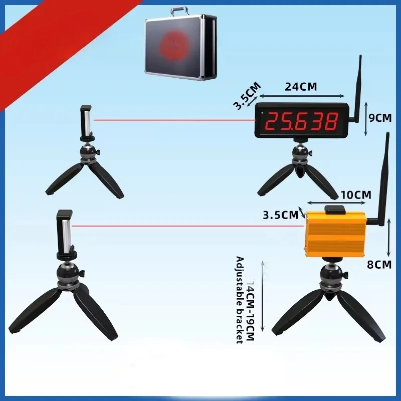 Multimode single run training wireless laser timer shuttle runner sprint lap track timing system race clock