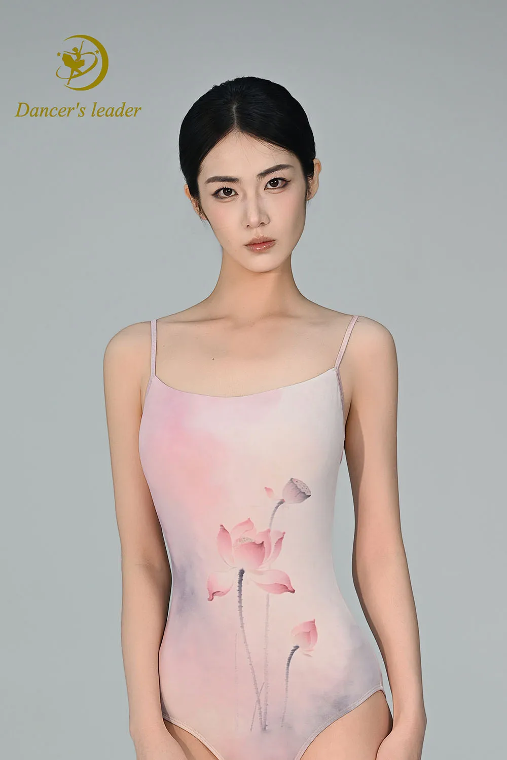 Ballet Leotard for Women Practice Clothes Lotus Powder Lotus Strap Gymnastics Performance Adult Air Yoga Costume