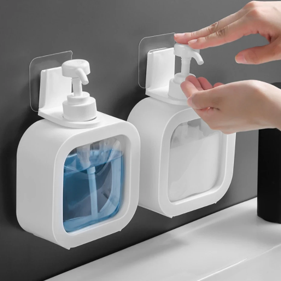 Kitchen Soap Dispenser Hand Soap Dish Soap Bottle Bathroom Shampoo Shower Gel Press Type Storage Bottle 300/500ml Soap dispenser