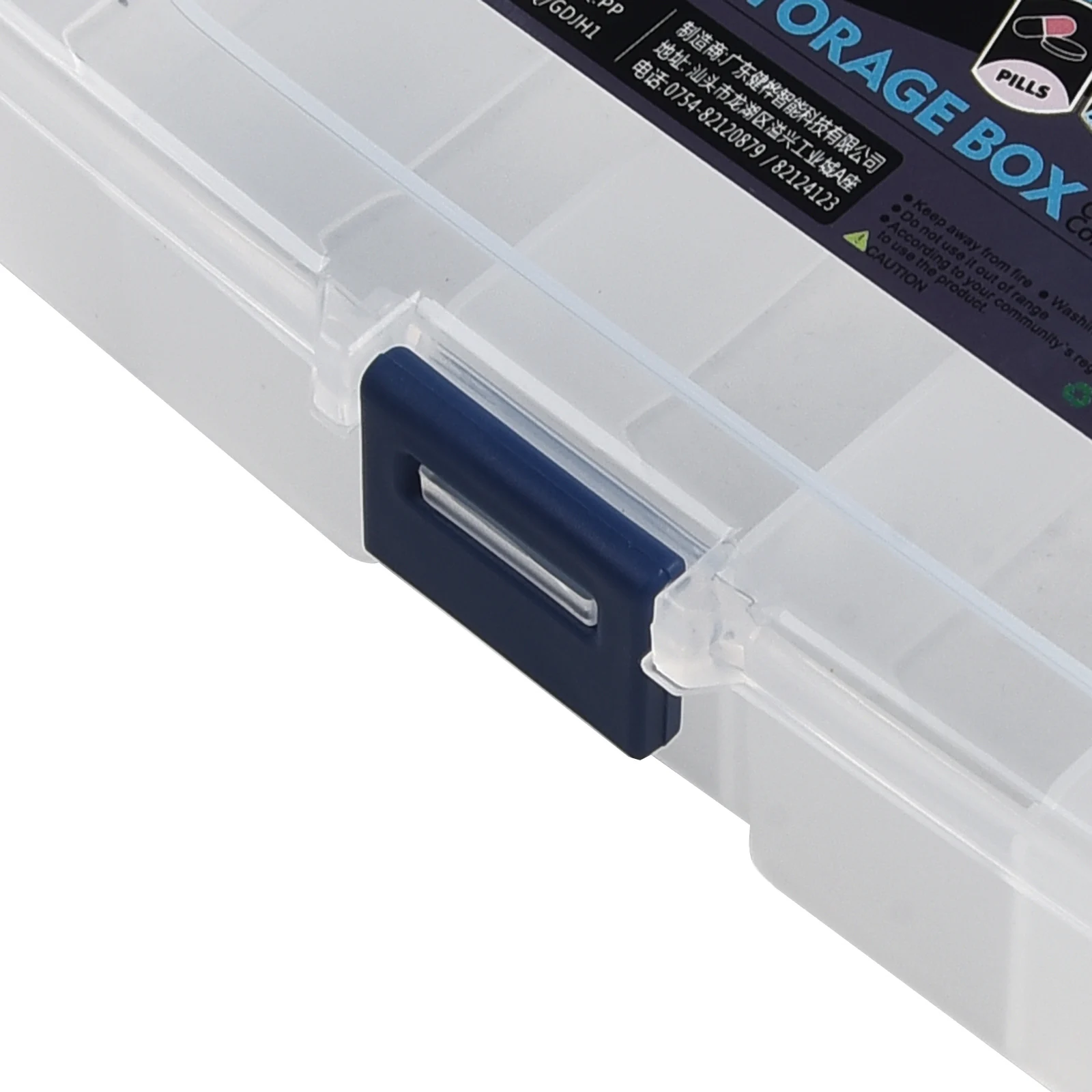 14.3*9*3.5cm 5 Grid Plastic Translucent Storage Box For Replacing Fishing Gear Bait Hardware Tool Parts Tool Storage Box