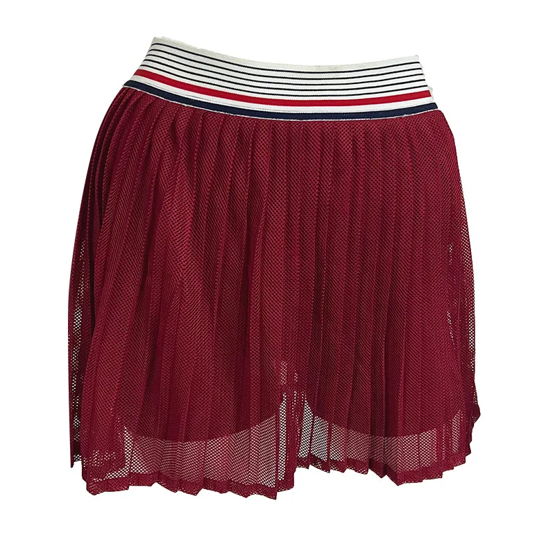 Summer Tennis Pleated Skirt with Shorts Pocket Underneath Gym Golf Women Clothing Skort Yoga Quick Dry Sport Active Wear Running