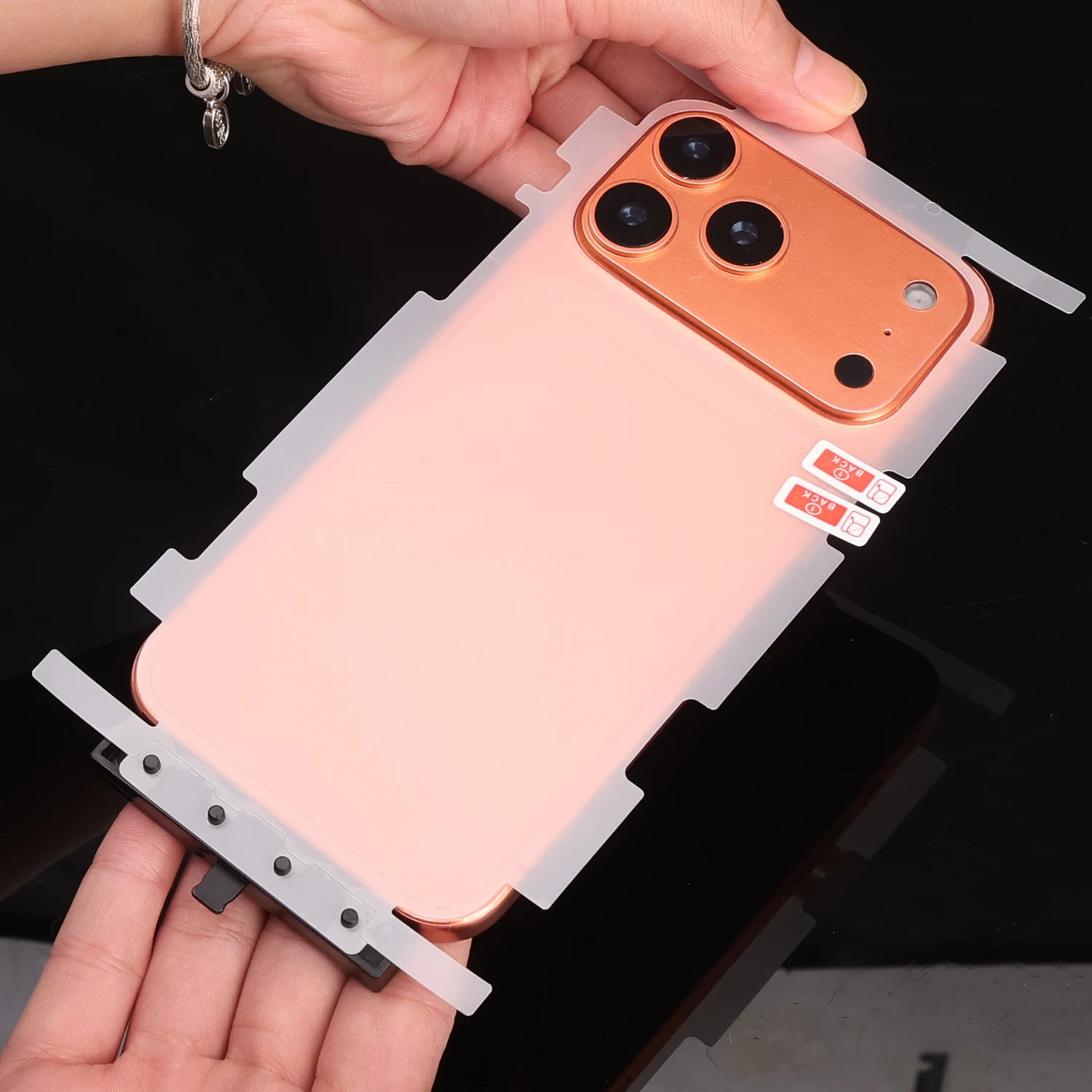 آيفون 17 برو ماكس الهواء 17 برو 17 برو 17PM 17Air HD الجانب الإطار الخلفي التغطية الكاملة طبقة رقيقة واقية ل iPhone17 الحدود هيدروجيل فيلم #4