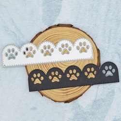 1pc Animal Dog Cat Footprints Metal Cutting Dies for DIY Scrapbooking Album Card Making Paper Craft