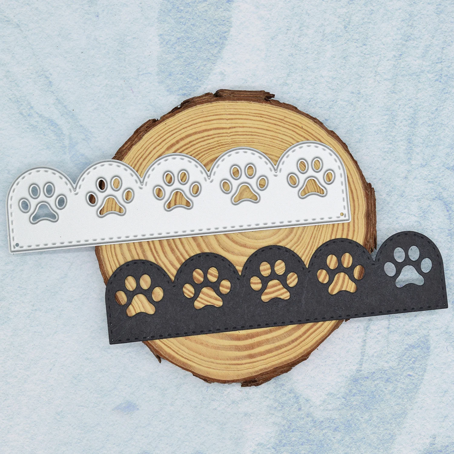 1 szt. Zwierzęcy pies kot ślady metalowe wykrojniki do DIY Scrapbooking tworzenie kartek do albumu rękodzieło z papieru