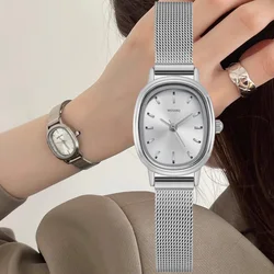 Fashion Brand Small Oval Dial Green Women Watch Ladies Mesh Belt orologi da polso Luxury Girl Gift Clock Dropshipping Relojes Mujer