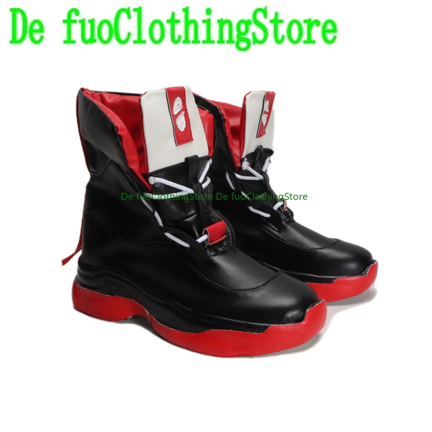 DefuoClothing فرسان المنفذي تغيير تأثيري أحذية كبيرة الحجم الارتفاع زيادة أنيمي هالوين لعب دور شخصية لعبة الأحذية