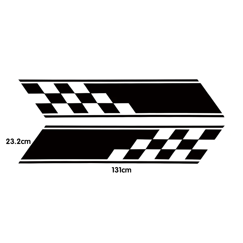 Auto Racing Stripes Body Side Decal Hood Vinyl Stripe Sticker Decoration For Car Vehicles