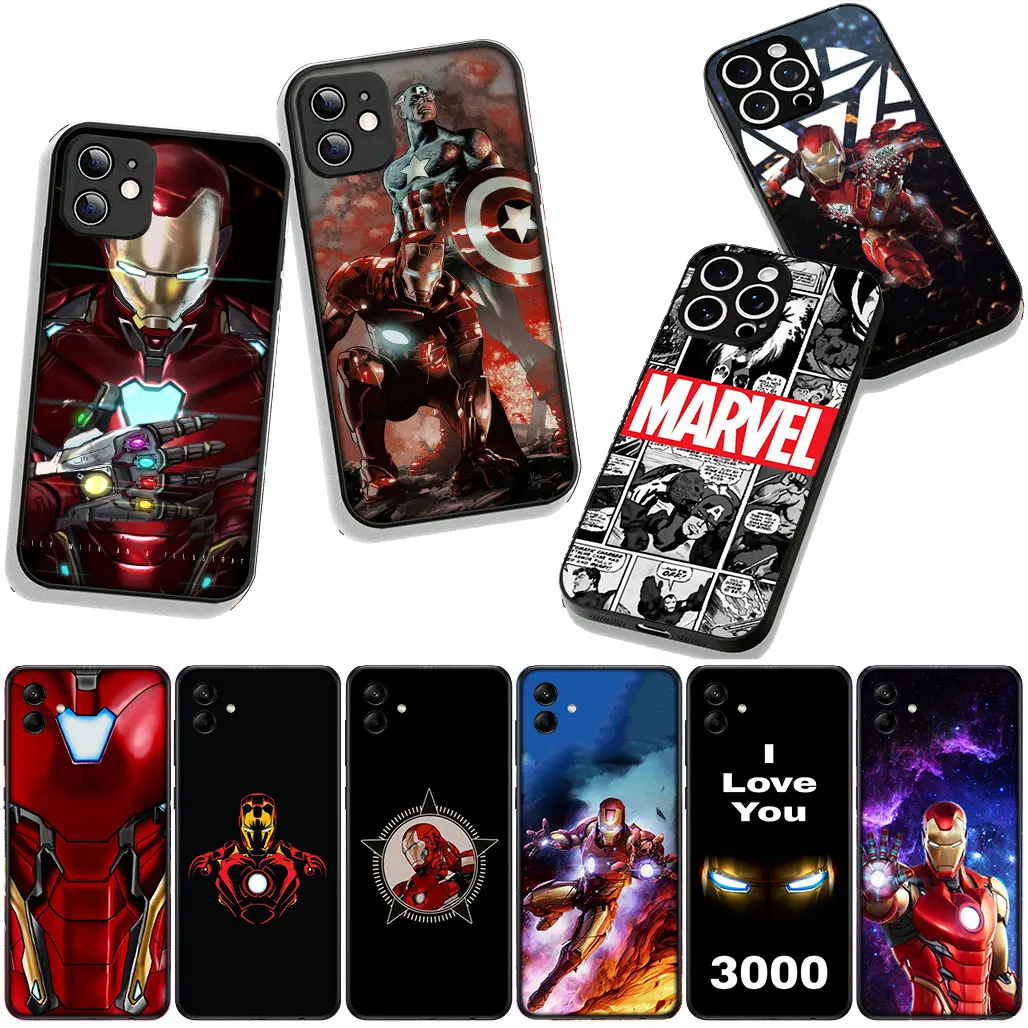 Чехол для телефона Apple iPhone 17 16 11 Pro XS Max SE3 XR 6 7 8 Plus 16E SE 2020 SE2 Air Case Marvel Ironman Iron Man