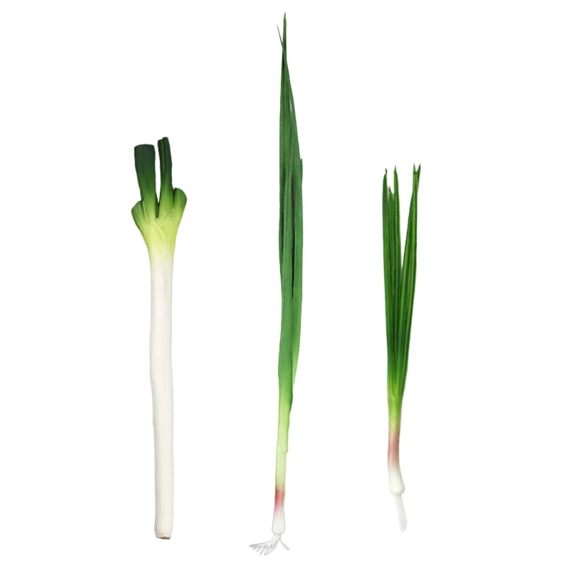 PU Scallions/Small Scallions/Garlic Sprouts Ornament Artificial Vegetables Decoration for Photography and Stage Use