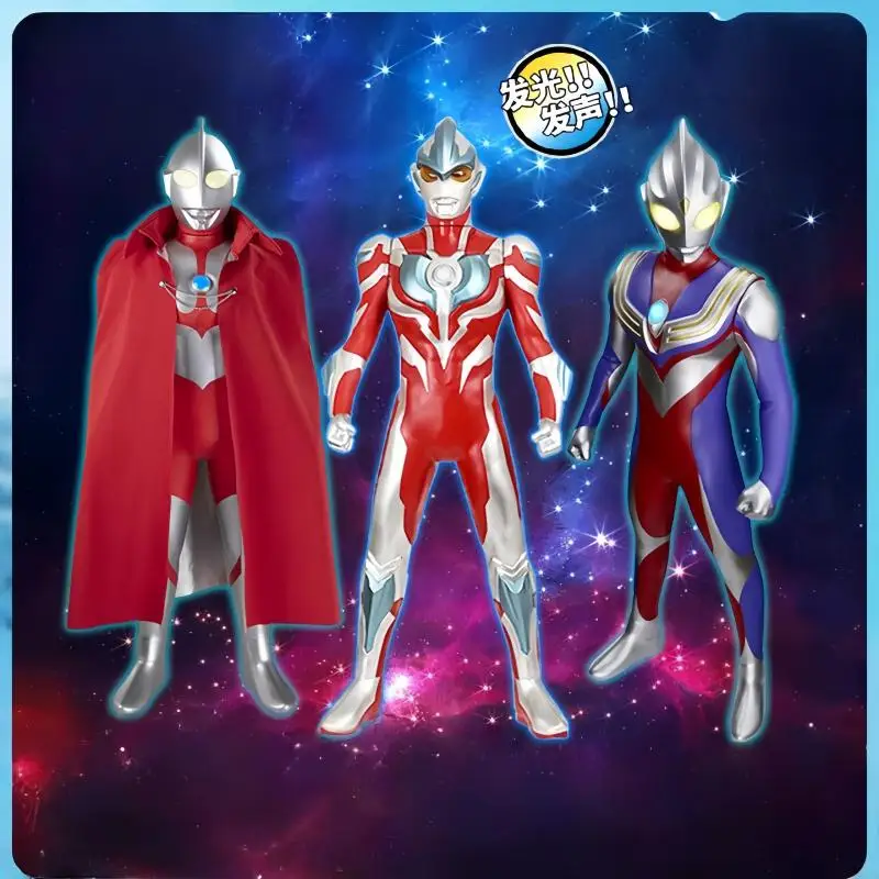 

Лидер продаж, натуральная блестящая игрушка Bandai Dijazeta Ultraman Sound, тяжелый свет, большая 80 см, большая игрушка ручной работы, подарок на день рождения