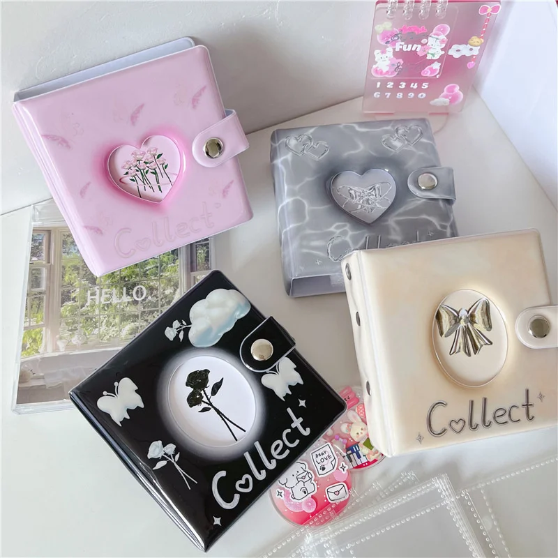 3 inch Kpop Photocards Binder Idol Cards Collect Book Photo Card Binder Book Binding Machine Kpop Photo Albums Waterproof